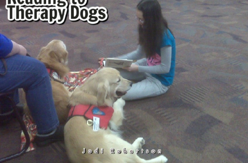 Reading to Therapy Dogs