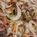Spiralized Zucchini Radish Cucumber Salad with Red Wine Vinegar Dijon Dressing