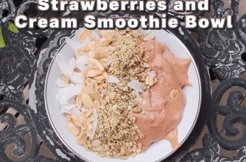 Strawberries and Cream Smoothie Bowl