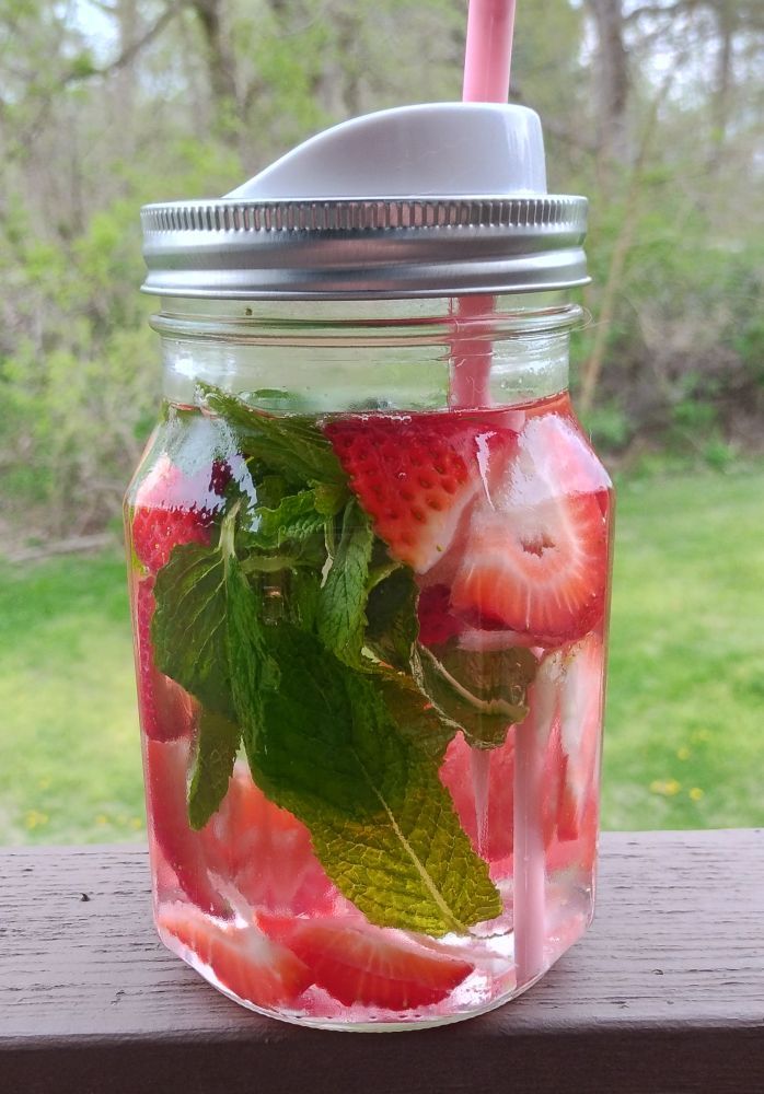 Strawberry Mint Infused Water