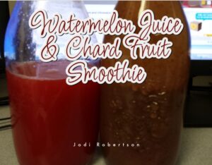 Watermelon Juice and Chard Fruit Smoothie
