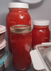 Watermelon Juice in Refrigerator