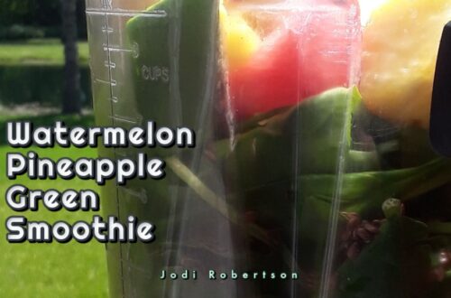 Watermelon Pineapple Green Smoothie
